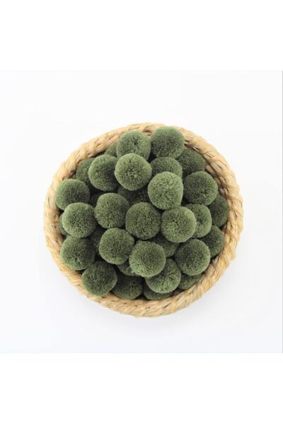 Chuva كرة صوف كاكي 2 سم 50 قطعة