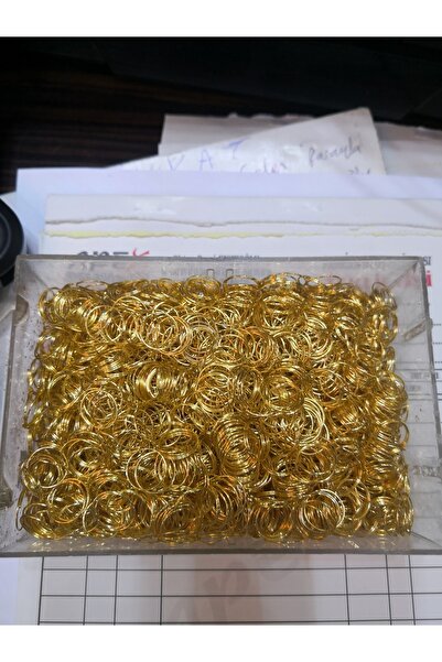 Genel Markalar Altın Renkli Avize Taşı Halkası, 400 Adet, Dekoratif ve Şık Tasarım