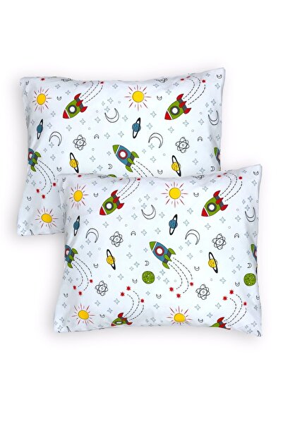 Babynia Dječja deka Jastučnica 50x70 (2 komada) sa uzorkom svemirske rakete