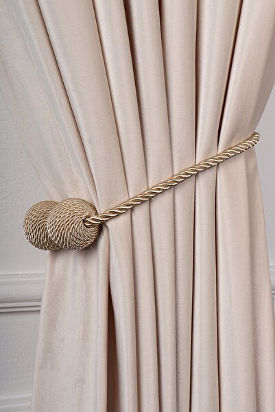 Saççax Exclusive Bej Renk Perde Toplayıcı