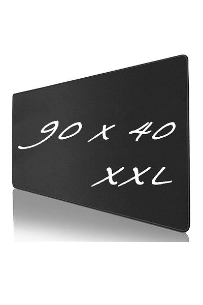 NOYİSKA أسود مضاد للانزلاق 90 سم × 40 سم أسود Mause Pad Gaming Player Mouse Pad Mousepad لوحة المفاتيح ماوس الحصير