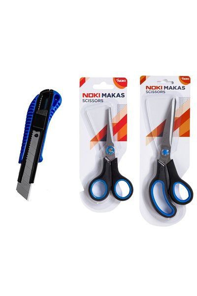 Noki Office Scissors and Utility Knife Set 3 Pieces