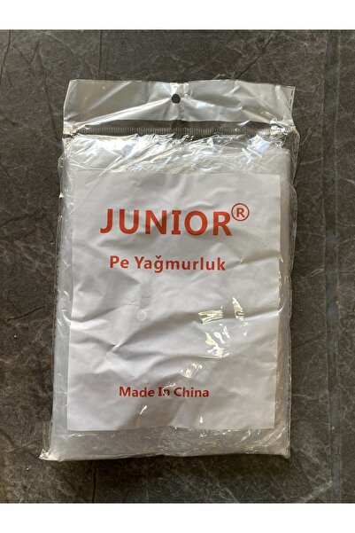Junior Şeffaf Tek Kullanımlık Kullan At Yağmurluk