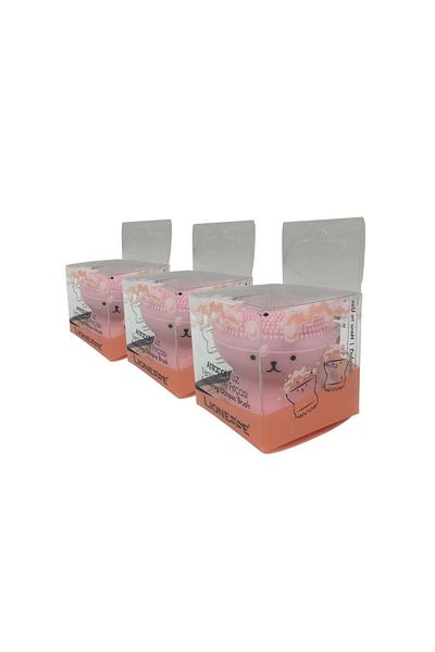 Tarko Lionesse Octopus Facial Cleansing Brush - Light Pink X 3