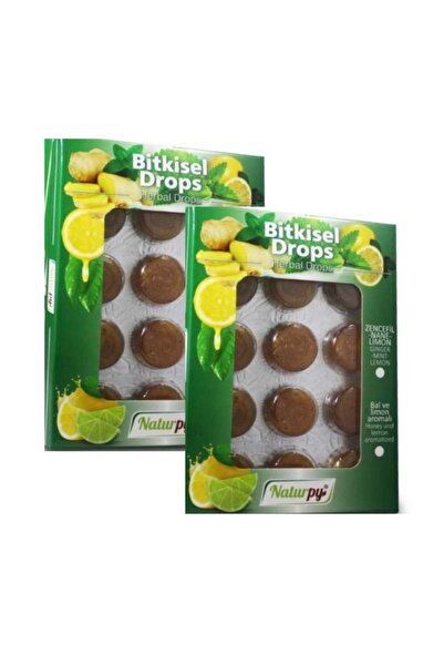 Naturpy Bitkisel Nane Bal Limonlu Drops Şeker 30 gr (2 Paket)