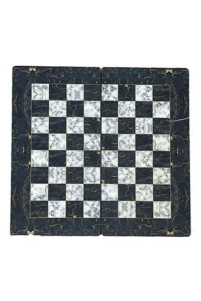 ESER Marble Red Large Size Backgammon Set