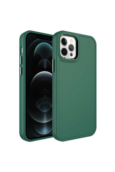 Coverzone Case Compatible with iPhone 13 Pro Hard Ebullience Dark Green with ...