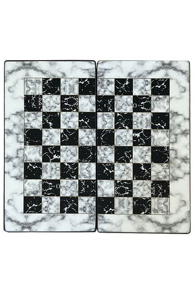 ESER Marble White Large Size Backgammon Set