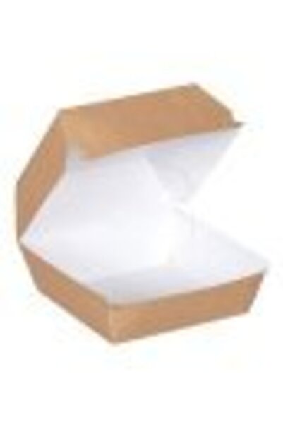 ecenplast Kopya - Hamburger Kutusu Natural Büyük 12x12x7cm 400 Adet