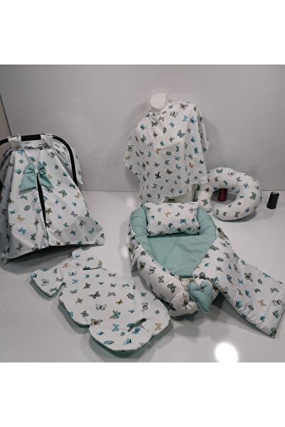 Balamira Yeşil Kelebek 7 Li Babynest Seti