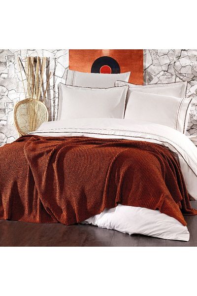 Hobby Premium Double Fancy Knitwear Blanket Set, Custom Blanket Set