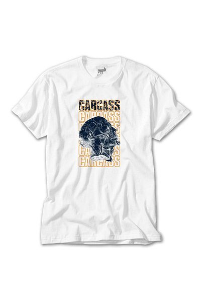 Z zepplin Tricou alb uman Carcass
