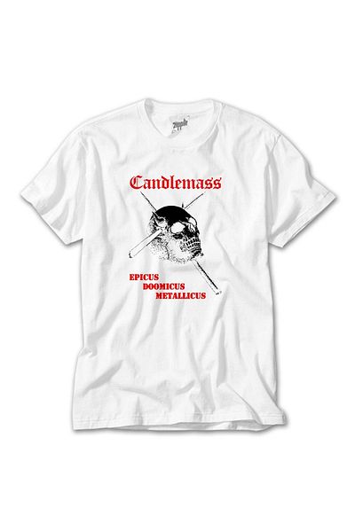 Z zepplin Λευκό μπλουζάκι Candlemass Epicus Doomicus Metallicus