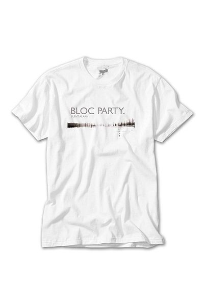 Z zepplin Λευκό μπλουζάκι με σίγαση συναγερμού Bloc Party
