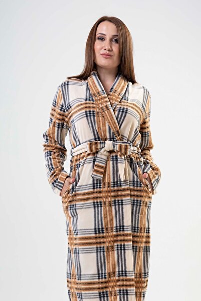 VİENETTA 201035-0063 Large Size Brown Fleece Robe