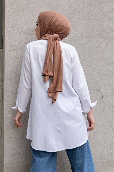 lamelif Λευκό πουκάμισο Boyfriend