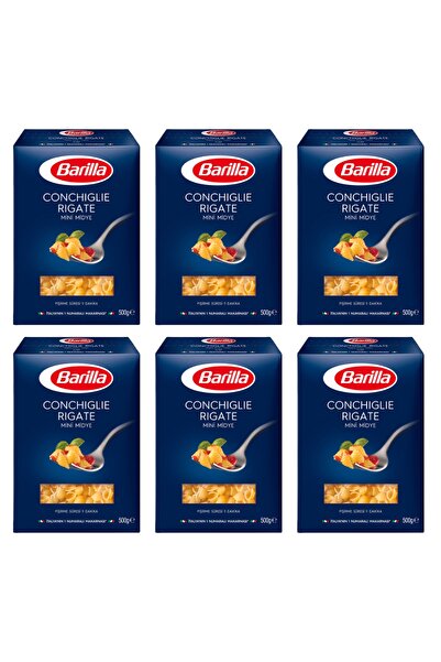 Barilla Mini Midye (conchiglie Rigate) 500gr 6 Lı Set
