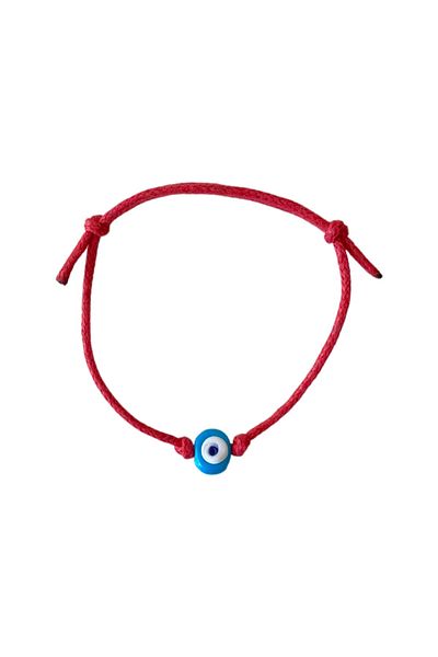 TAKI BY EKİN Turquoise Glass Evil Eye Beaded Bracelet