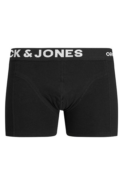 Jack & Jones Jacfox Organic Trunks 3 P Μαύρο Ανδρικό Μπόξερ