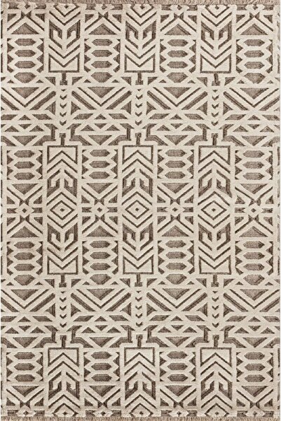 Bahariye Halı Sia A692 R Vizon - Vizon Katlama Püskül