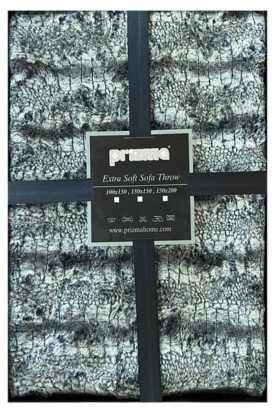 Prizma Extra Soft Single Sofa Shawl - TV, Sofa, Bed Blanket - Rabbit