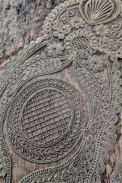 Çt Çeyizci Tekstil 3-частична покривка за маса, Комплект от 3 части за хол, Комплект от 3 части за стая с дантела