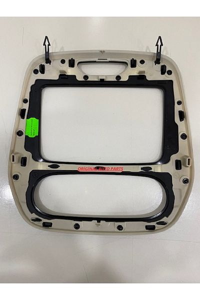 Orjinal Renault Captur Radio Air Conditioner Frame Pianoblack Cream Color Manual682703896r-682709950r