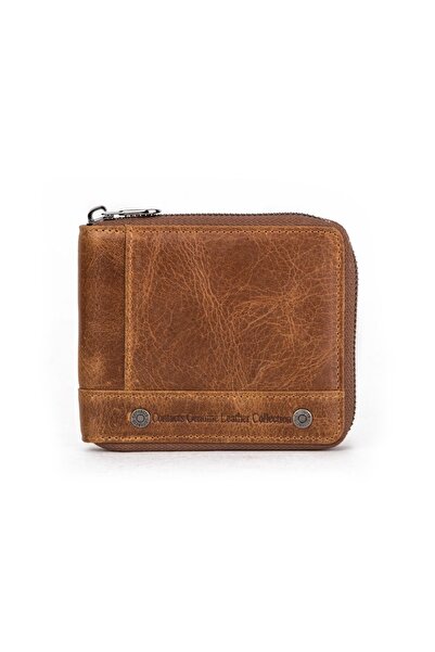 Contact’S Rubbio - hakiki Deri Rfıd Önleyici Business Serie Taba Cüzdan, Bozuk Para Bölmeli