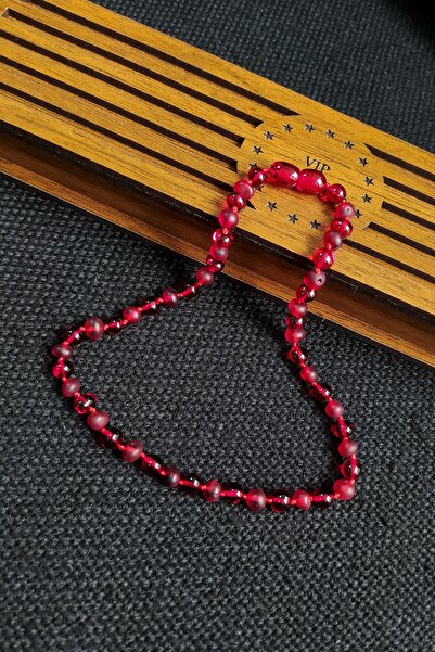 Vip Kehribar Sertifikalı Mat Kırmızı Kehribar Kolye Kız Erkek Bebek Diş Kolye...