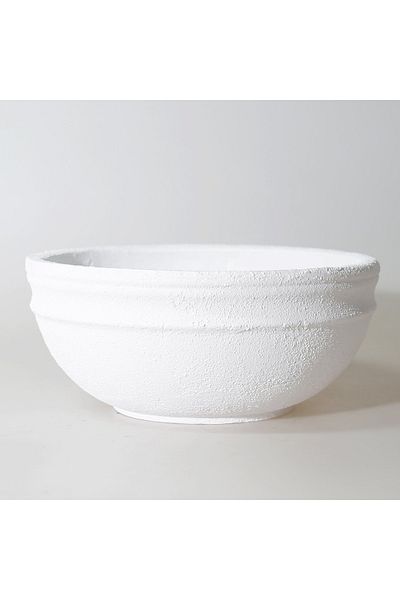 Selim Vitale Large Bowl White