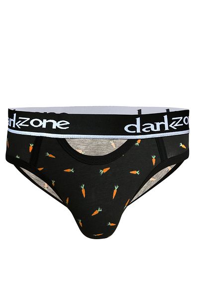darkzone Ανδρικό ανοιχτό μπροστινό μέρος με καρότο ελαστικό μαύρο slip