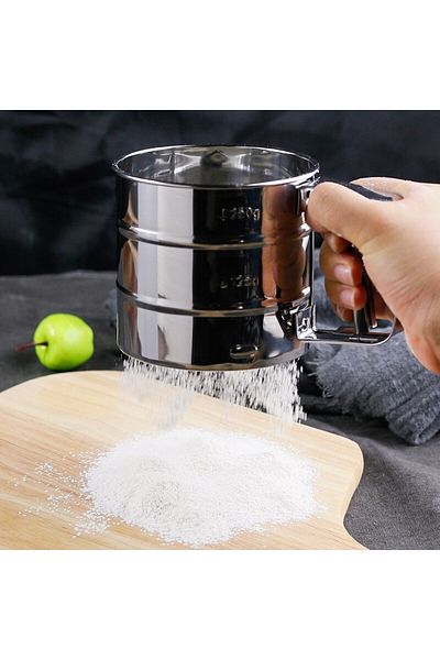 Zarif İnci Practical Flour Sieve Automatic Flour Sieve Stainless Steel
