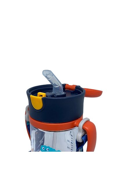 Rovco 300ml Hanging Straw Animal Patterned Smart Straw Bulk Tritan Water Bottle