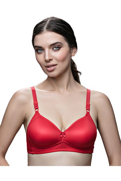 AYCI Women's Wire-Free/Wire-Free Red Bra