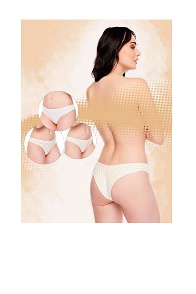 Belinay Chiloți din bumbac cu model brazilian, 6 piese, pentru femei