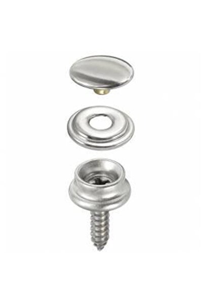 Genel Markalar Tekne Tente Çadır Çıtçıtı 12mm Vidalı Takım 10 Adet %100 Krom
