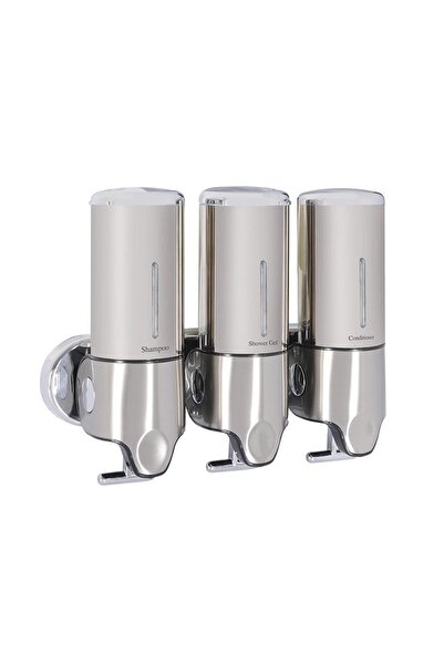 Omnipazar Xinda Gs500t Triple Manual Liquid Soap Dispenser Stainless Steel 3x...