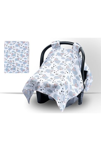 Miniworld Lamb Muslin Stroller Cover
