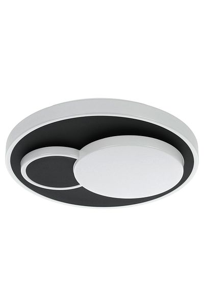Eglo 75665 Indoor " Lepreso " White, Black Color Steel, Aluminum Led Ceiling Lamp Ip20 Max: 19.5W