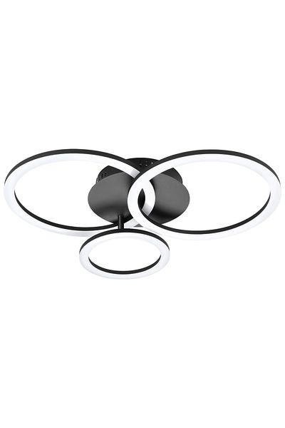 Eglo 900321   Indoor " Parrapos-Z " Black Color Cast Steel Led Ceiling Lamp Ip20 Max: 33W Width: 54.5