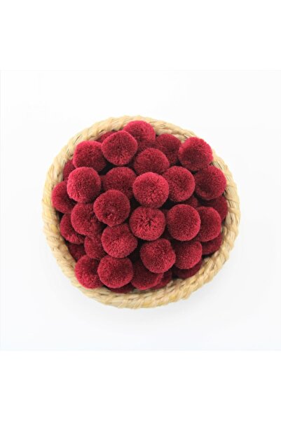 Chuva صوف بوم بوم بورجوندي 2 سم 50 قطعة