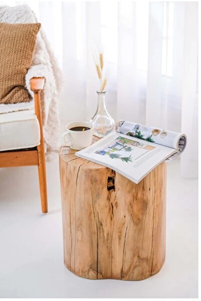 AVRO Doğal Ahşap Kütük Sehpa