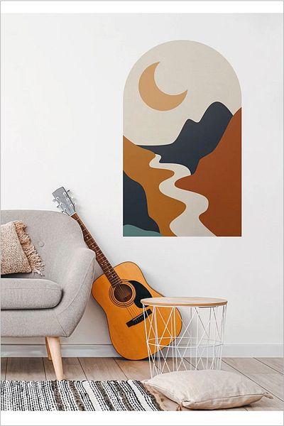 Grafikup Boho Mountain Arch autocolant de perete
