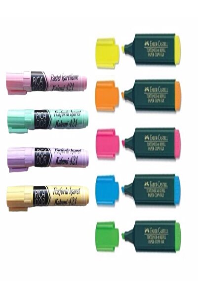 Faber Castell قلم هايلايتر 9 قطع