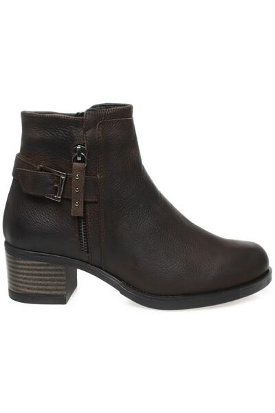 Mammamia D22kb-4140-z Casual Günlük Deri Vizon Kadın Bot