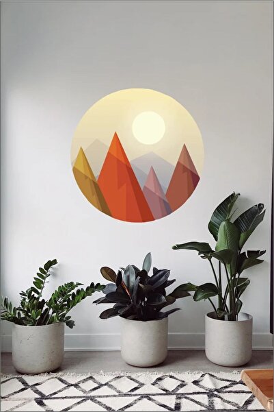 Grafikup Mountains and Sun Wall Sticker