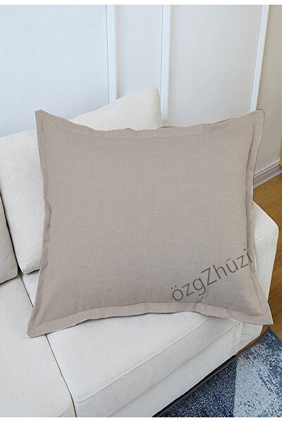 perlina home Bej Kırlent Kılıfı 50x70 Cm