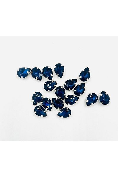 yiğit aksesuar 10x14 Montana Case Strut Drop Glass Stone - 10 Pieces