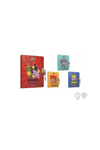 Gıpta Kral Şakir Locked Rope Stitched Hard Cover Memory Book 14x20cm 96 Sheets 6019