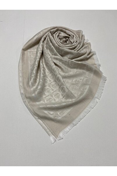 Ela Şal % 100 Ipek Kaşmir Salvadore Bej Şal